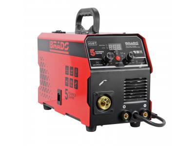 Сварочный полуавтомат BRADO MIG/MMA-220L-26 (220А; Микропроцессор; MIG/FLUX/MMA/TIG; Еврорукав 3м.)